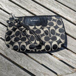 Coach Black Signature Wristle